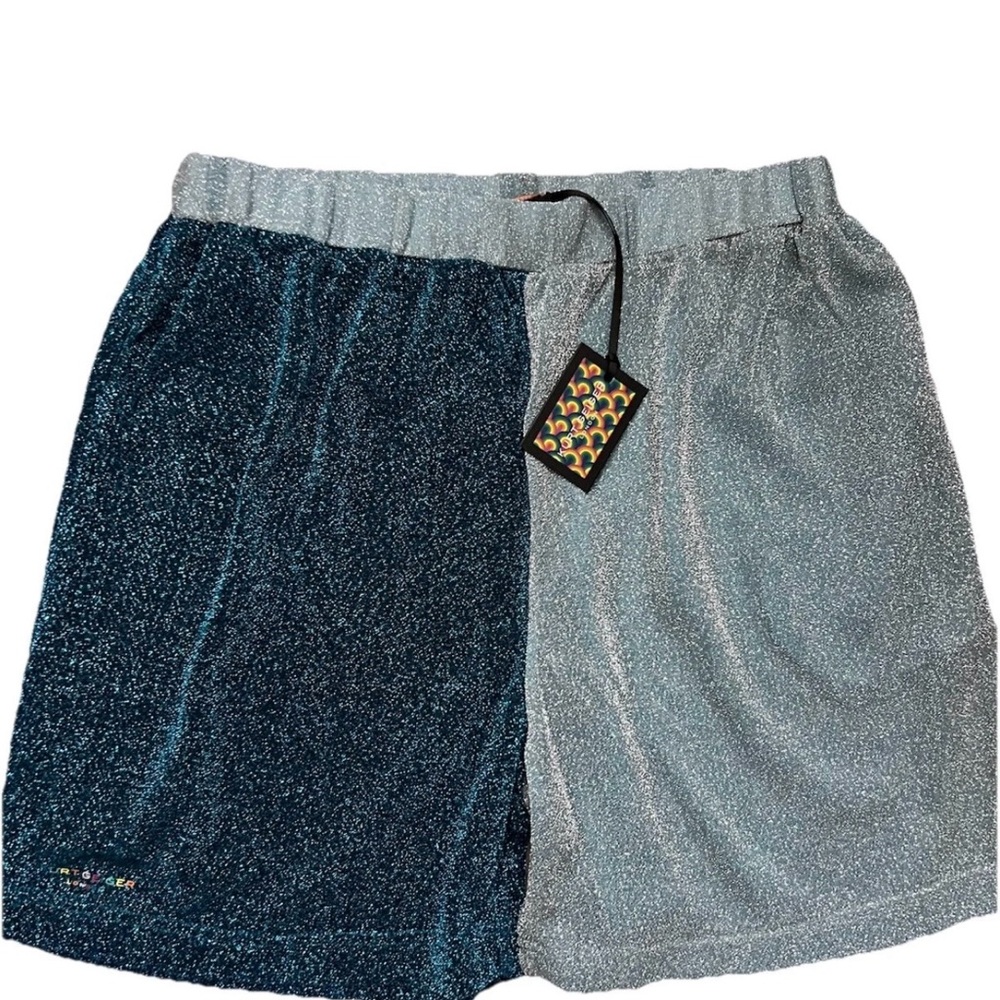 Kurt Geiger Blue Womens Cover Up  shimmering Shorts